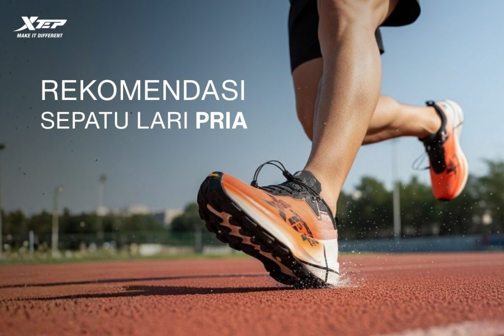 rekomendasi sepatu lari pria xtep