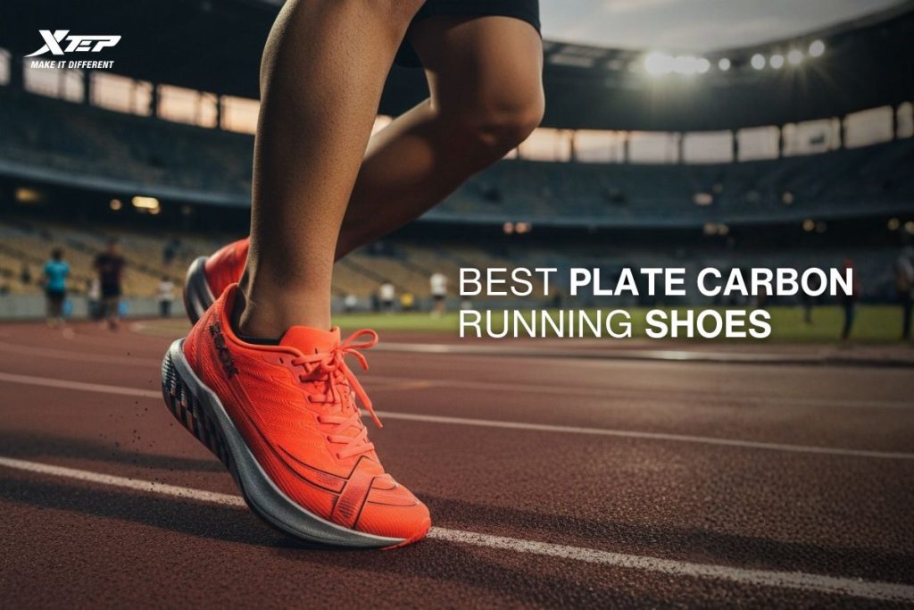 sepatu lari plat carbon xtep